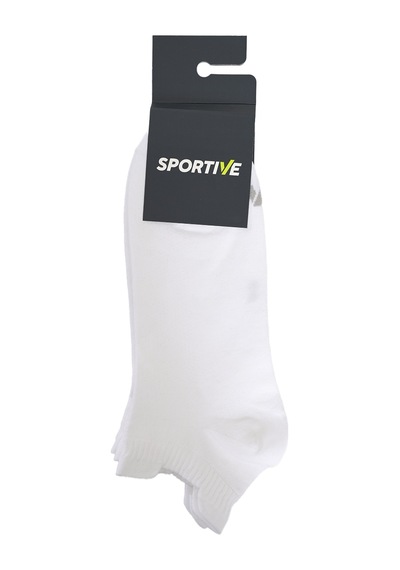 Sportive Spt Unisex Beyaz İkili Günlük Stil Çorap 25yuc004-byz