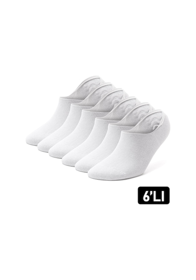 Just Inner Erkek 6 Lı Bambu Çorap Babet Premium Ayak Sağlığı 11400 Beyaz