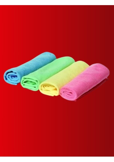 Yorulmaz Poitif Hygiene 40x40 Mikrofiber Temizlik Bezi 4 Lü Paket Ultra Emici Karışık