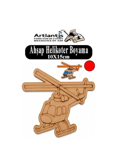 Ahşap Boyama Araçlar 1 Adet 10x15cm Taşıtlar Boyama Figürü Etkinlik Çoçuk Gelişim Motor Beceri Kreş Anasınıfı Kırmızı