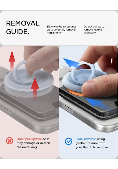 Magsafe Destekli Cüzdan Tintap Mag Fit 6 Kartlık Mat Turuncu - Afa11381 Çok Renkli