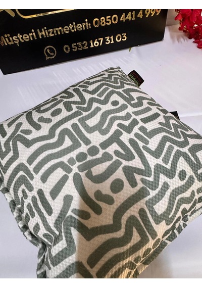 Nivemeshome Lucca Pl04 Yeni Sezon Kırlent Kılıfı Yeşil 45 X 45