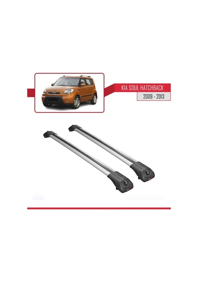 Kia Soul Hatchback 2009-2013 Arası İle Uyumlu Ace-1 Ara Atkı Tavan Barı Gri