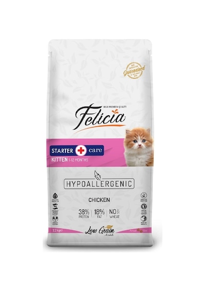 Felicia Hipoalerjenik Tavuklu Yavru Kedi Maması 12 KG