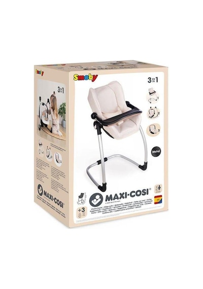 Smoby Maxi-cosi Oyuncak Bebek Mama Sandalyesi Puset Ve Salıncak - Bej 240245