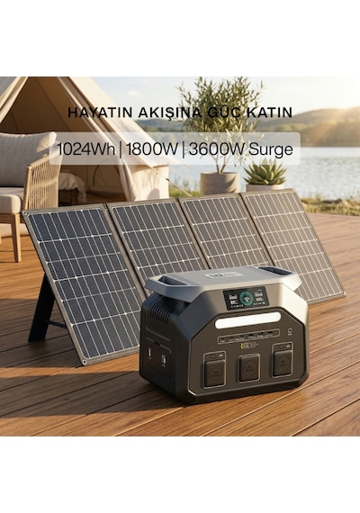 Initial Entropy Energy Solar Operatör Paketi (P1800 Taşınabilir Güç Kaynağı + SP200 Taşınabilir Solar Panel) Initial Entropy Energy Solar Operatör Paketi (P1800 Taşınabilir Güç Kaynağı + SP200 Taşınabilir Solar Panel)
