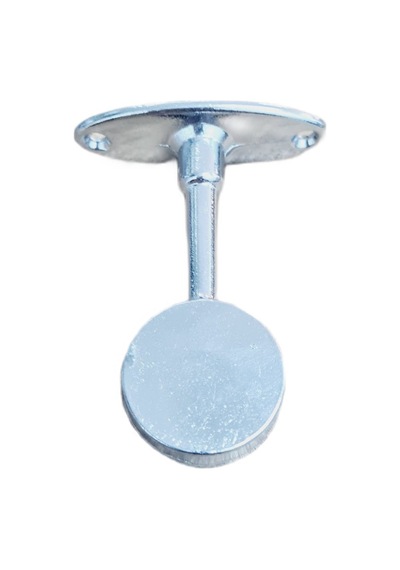 Yuvarlak Ayaklı Flanş Kapalı Q25 25 Mm Boru Sabitleme Ve Montaj Aparatı - 4 Adet Gümüş