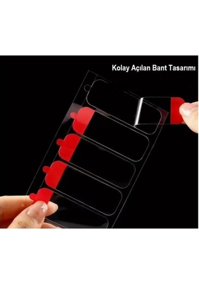 Kolay Açılır Güçlü Çift Taraflı Hazır Kesim Yaprak Bant 60'lı Paket 18x50mm Diğer