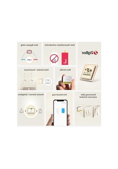 Zigbee Akıllı Anahtar, Nötr Tel Yok, Kompakt Tasarım