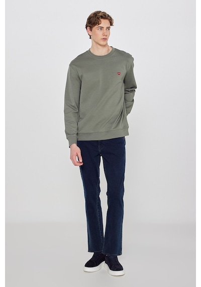 Wrangler Pamuklu Regular Fit Normal Kesim Bisiklet Yaka Logo Detaylı Sweatshirt Haki Wrangler Pamuklu Regular Fit Normal Kesim Bisiklet Yaka Logo Detaylı Sweatshirt Haki