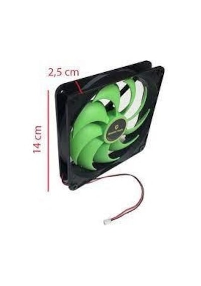 14 cm kasa fanı 2 pin 14 cm fan 14x14x2.5 cm fan