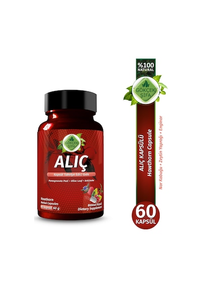 Gökçek Şifa Alıç 1000 MG Bitkisel Takviye Edici Gıda 60 Kapsül