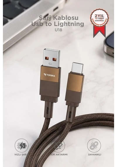 Özel Üretim Ofis Gereci Telefon Aksesuarı Şarj Kablosu Usb To Lightning Data Kablo U18