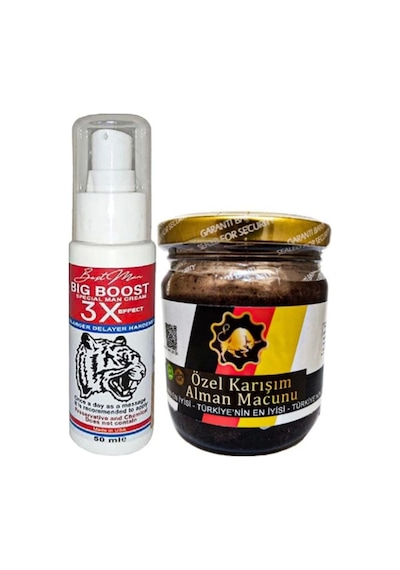 Bigboost 50 Ml Erkekler İçin 3xeffect Krem + Yanında 1 Kavanoz 240gr German Macun Takım