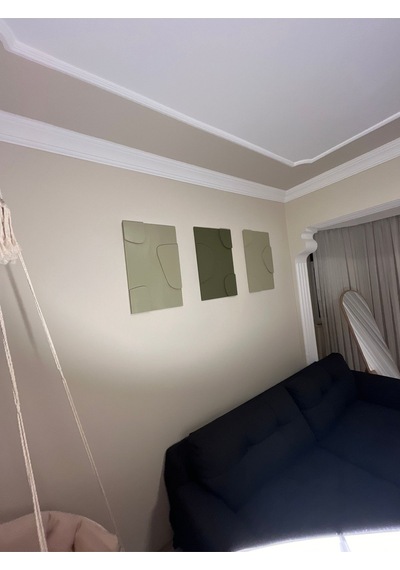 Cıgılwood Taşlar Ahşap Bohem Tablo 3 Set