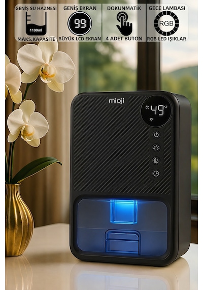 Mioji Mio 30nEC 1100 ML Hava İyileştirici ve Ev Tipi Nem Alma Cihazı - Siyah Mioji Mio 30nEC 1100 ML Hava İyileştirici ve Ev Tipi Nem Alma Cihazı - Siyah