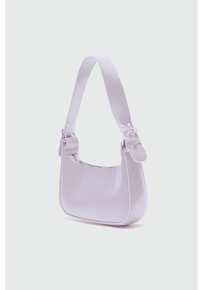 Shule Bags Muse Oval Baget Çanta Pudra Pembe