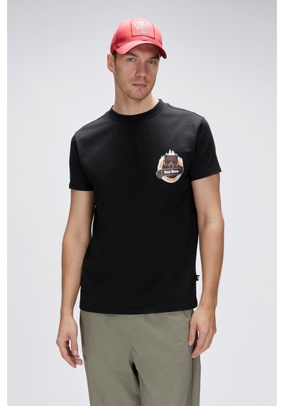 Bad Bear Flint Siyah Erkek Baskılı Tişört