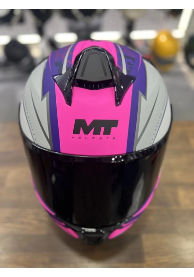 Mt Targo Outside Şeffaf Vizörlü Kask Pembe Xs-