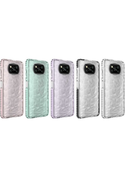 Xiaomi Poco X3 Kılıf Buzz Köşeleri Airbagli Prizmatik Tasarım