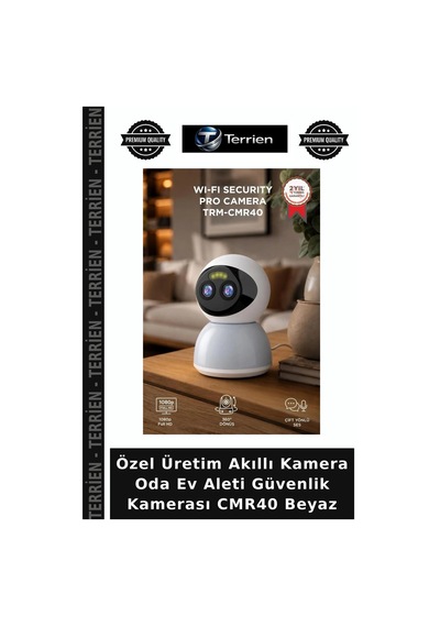 Özel Üretim Akıllı Kamera Oda Ev Aleti Güvenlik Kamerası Cmr40 Beyaz