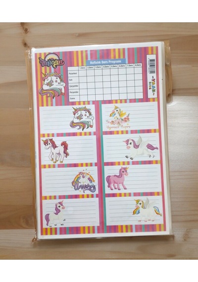 3 Sayfa Toplam 24 Adet Defter Kitap İsim Etiketi İsimlik 8