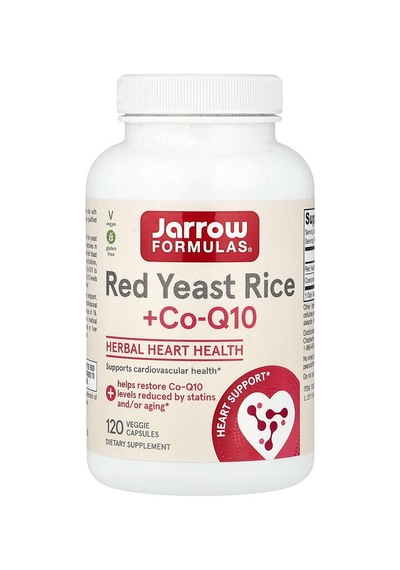 Jarrow Formulas, Red Yeast Rice + Coq10, 120 Veggie Capsules
