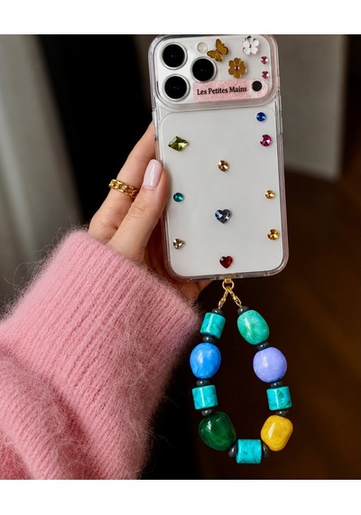 Les Petites Mains Turkuaz Mavi Yeşil Boncuklu Telefon Askısı Renkli Cep Telefonu Askısı Ve Aksesuarı Les Petites Mains Turkuaz Mavi Yeşil Boncuklu Telefon Askısı Renkli Cep Telefonu Askısı Ve Aksesuarı