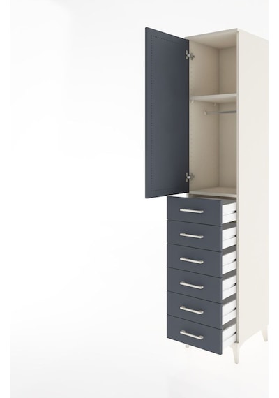 Hyperion Dolap 2 Raflı 6 Çekmeceli Tek Askılı 44x44x221 Aytaş... Aytaşı