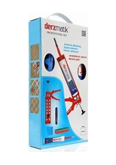 Adnoss Profesyonel Set 450gr Derz Silikon Tabancası, Maket Bıçağı, Sünger, Beyaz
