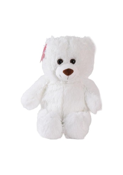 Mey İthalat 1216b Puffy Salaş Ayı 45 Cm Beyaz Çok Renkli