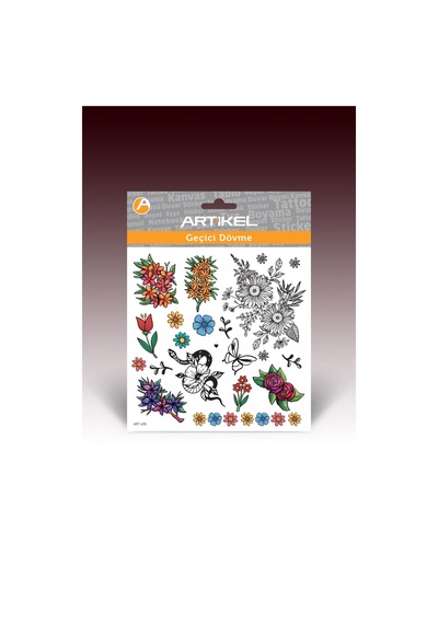 Flowers-4 Geçici Dövme,geçici Tattoo ,vücut Dövme,kol Bilek Dövme,boyun Dövme,sırt Dövme
