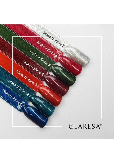Claresa Kalıcı Oje Make It Shine Parıltılı Kırmızı 06 5gr
