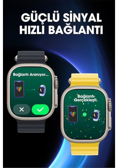 Wearfitpro Wearfit S10 Ultra 2 7 Kordonlu Akıllı Kol Saati Miniled Ekran Gri 49mm