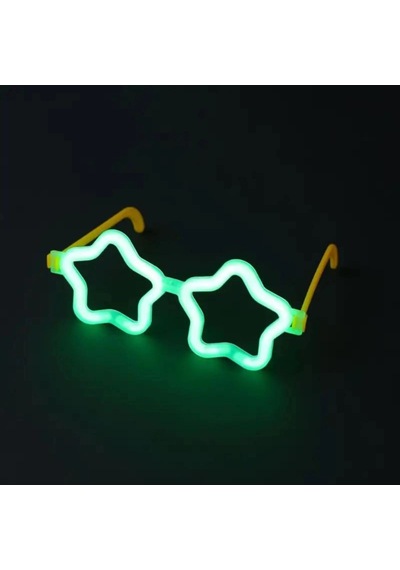 12 Adet Yıldız Glow Gözlük Glow Partisi Ve Etkinlik İçin Çok Renkli