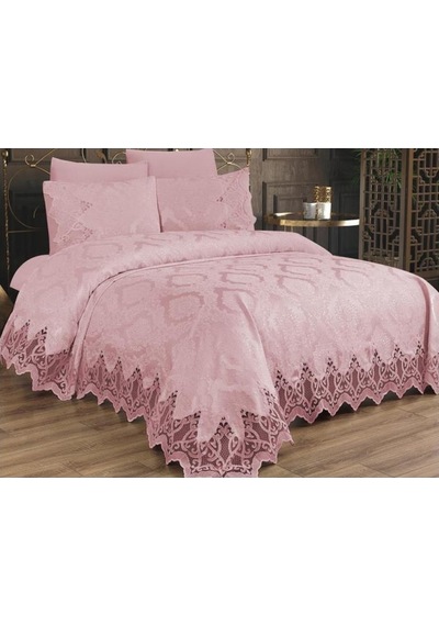 Çeyiz Diyarı Bellisimo Çift Kişilik Pike Takımı Pudra (541550842) Pembe