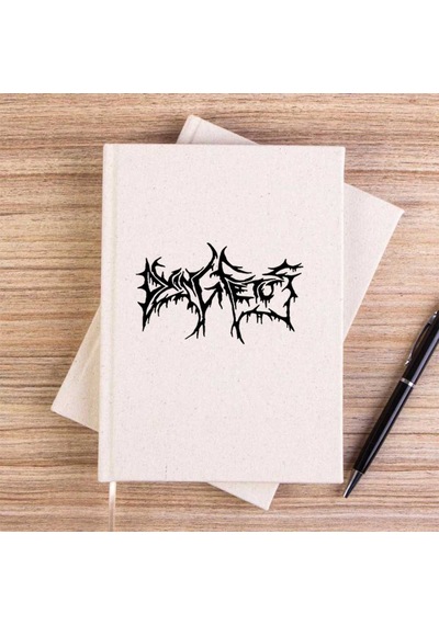 Dying Fetus Text Çizgisiz Kanvas Defter Krem