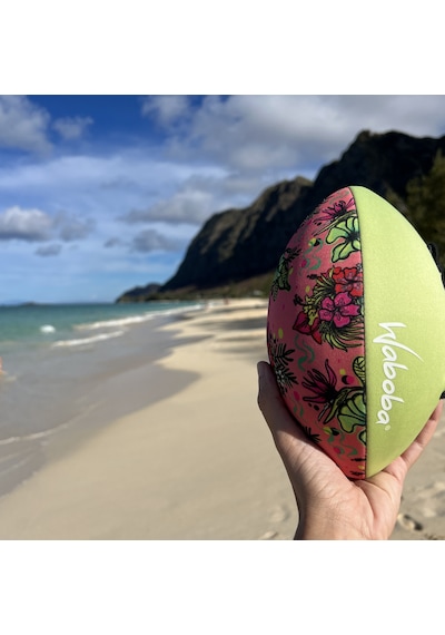 Waboba Artist Plaj Amerikan Futbol Topu Çiçek Desenli Deniz Ve Bahçe Rugby Topu 9inç 5 Numara