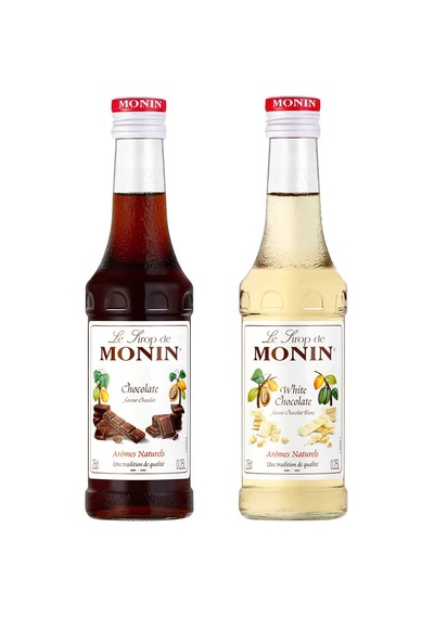 Monin Çikolata ve Beyaz Çikolata Şurubu Seti (2x250 ml)