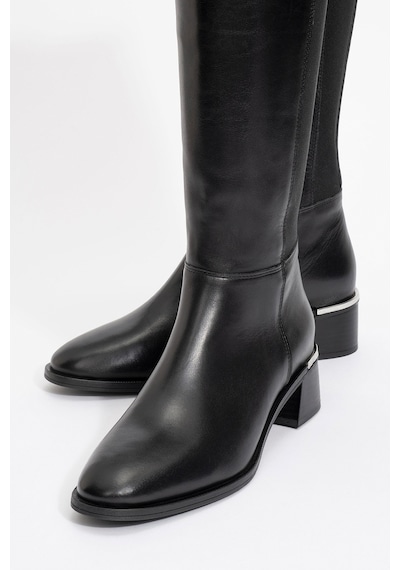 Luvishoes Luvi Shoes Rochos Siyah Cilt Streç Detaylı Hakiki Deri Kadın Çizme Siyah Mat Luvishoes Luvi Shoes Rochos Siyah Cilt Streç Detaylı Hakiki Deri Kadın Çizme Siyah Mat