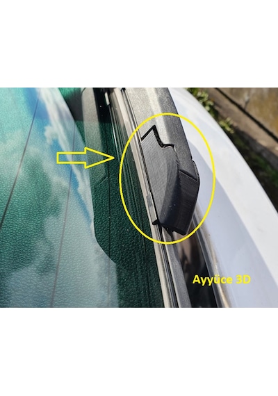 Ayyüce 3d, Opel Astra J Opc Arka Silecek Kapağı, Siyah Renk