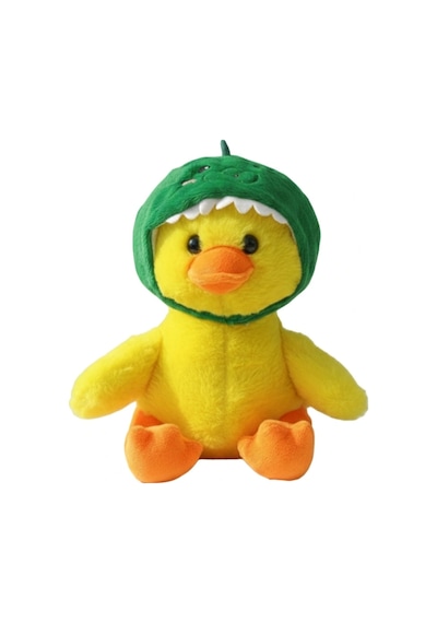 Sevimli Şapkalı Peluş Ördek 30 Cm Oyuncak Uyku Arkadaşım Sarı