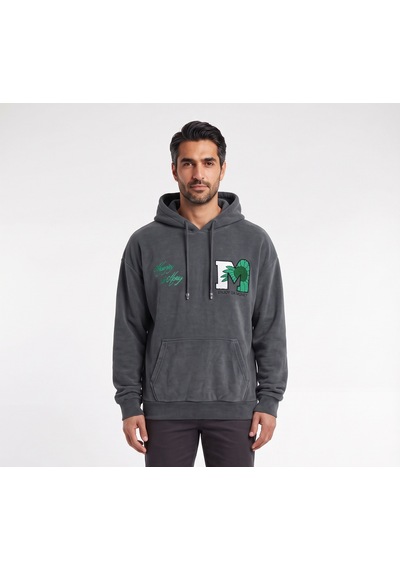 Blow Up Enjoy Da Money Baskılı Füme Erkek Sweatshirt 12122 Siyah