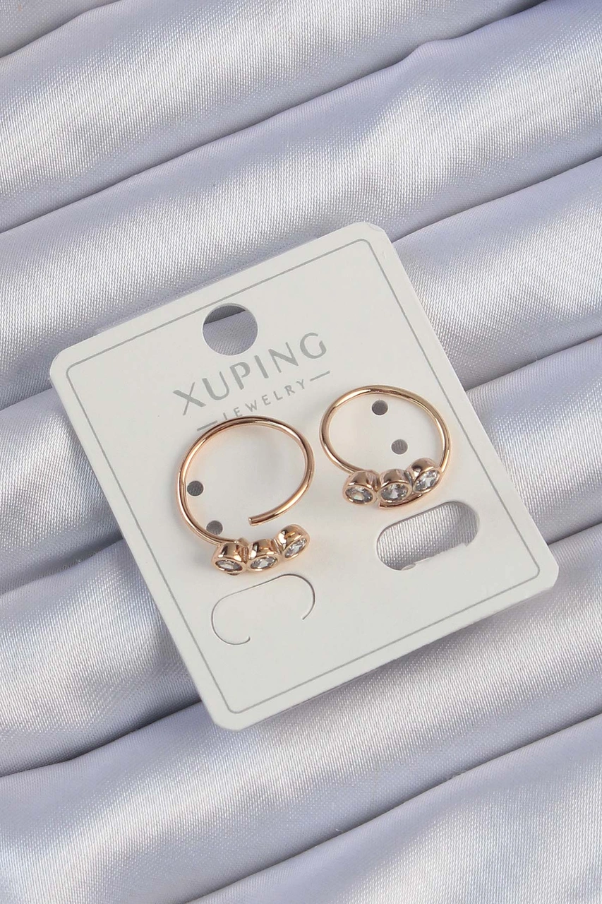 Nm-store Xuping Rose Renk Zirkon Taşlı Su Yolu Küpe Çok Renkli
