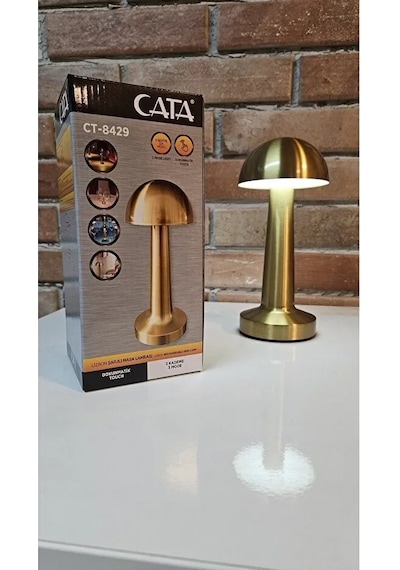Gold Mantar Lamba Ct-8429 Lizbon 3 Renk Şarjlı Masa Lambası 4741