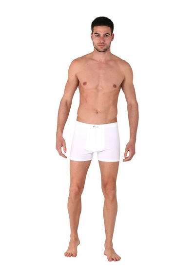 Thermoform Bambu Erkek Şort Beyaz 3'Lü Paket