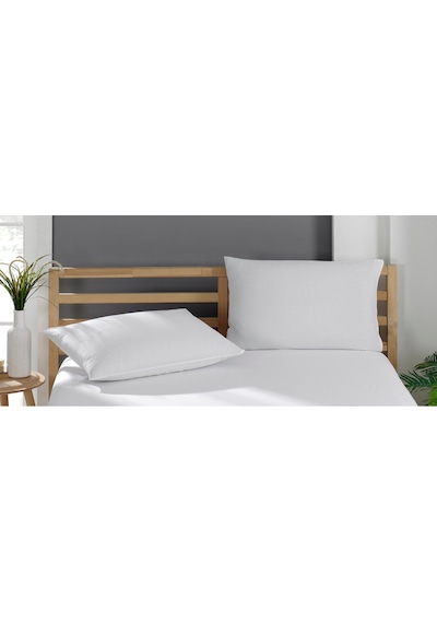 Pamuklu Beyaz Yastık Kılıfı 2 Adet 50x70 Cm