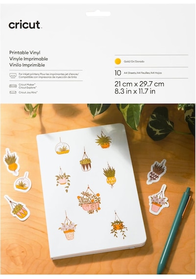Cricut Baskılı Vinil A4 10 Adet