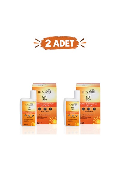 Rosemix - 647 - - Güneş Koruyucu Losyon +50 Spf - 2 Adetlik - Csmo-tex - Set Ürün
