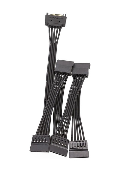 SATA Power Erkek To 5 Port Sata Dişi Harddisk Çevirici Güç Kablo